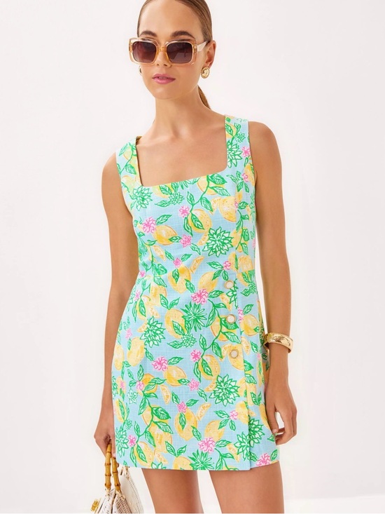 Lilly Pulitzer Pants - Lilly Pulitzer Kalinara Skirted Romper in  "Bluette Make Lemonade".